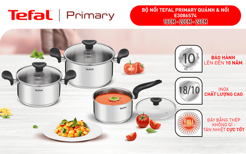 Bộ nồi Tefal Primary 16/20/24cm