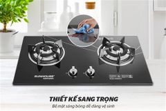 Bếp gas âm kính Sunhouse Mama MMB6633 ảnh 2