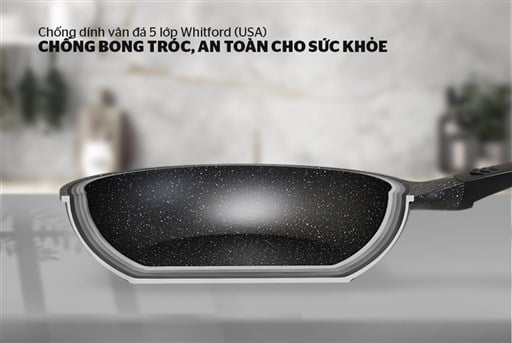 Chảo siêu bền đá Sunhouse SBD28N