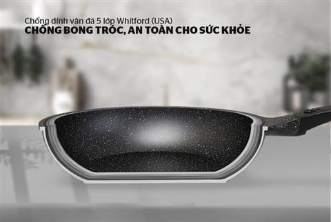 Chảo siêu bền đá Sunhouse SBD30N