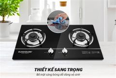 Bếp gas âm kính Sunhouse SHB501MT ảnh 2