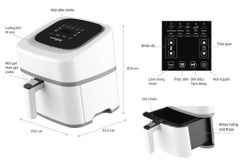 Nồi chiên không dầu 4.5L Sunhouse Mama SHD4086W ảnh 3