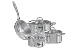 Bộ nồi chảo INOX304 đáy liền Sunhouse SHG808 ảnh 1