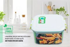 Hộp bảo quản thực phẩm thông minh biozone vuông 2000ML KB-SM2000S1 ảnh 2
