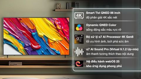 TV LG AI 2025 QNED AI QNED82 86 inch 86QNED82ASA