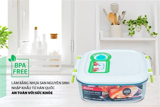 Hộp bảo quản thực phẩm thông minh biozone 400ML KB-SM400S1 – ảnh 2