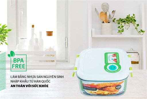 Hộp bảo quản thực phẩm thông minh biozone 600ML KB-SM600S1 – ảnh 2
