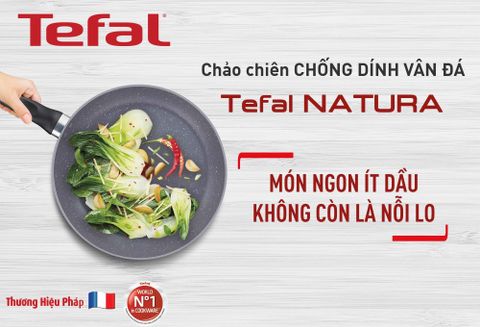 Chảo chiên Tefal Natura 20cm/24cm/28cm B2260695 B2260495 B2260295