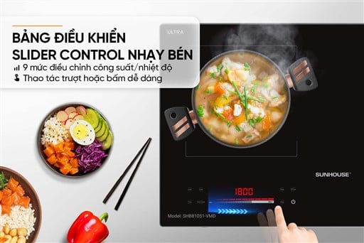 Bếp đôi điện từ hồng ngoại Sunhouse SHB81051-VMD – ảnh 6