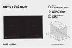 Bếp đôi điện từ Sunhouse Mama MMB568 ảnh 6