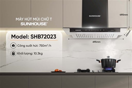 Máy hút mùi chữ t Sunhouse SHB72023 – ảnh 6