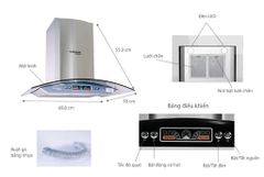 Máy hút mùi kính cong Sunhouse Mama MM6707-70 ảnh 2