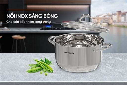 Nồi inox 3 đáy Sunhouse SHG301-24 – ảnh 2