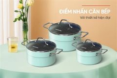 Bộ nồi chống dính đáy từ Sunhouse eco SHG1122M ảnh 6