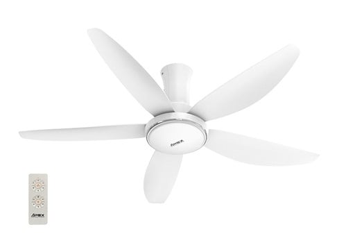 Quạt trần 5 cánh có đèn Sunhouse apex APF7676W