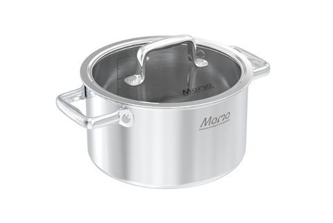 Bộ nồi chảo inox hybrid liền đáy Sunhouse Mama SHG810