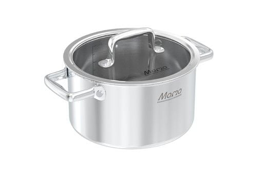 Bộ nồi chảo inox hybrid liền đáy Sunhouse Mama SHG810