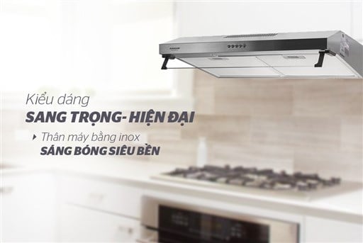Máy hút mùi vỏ inox Sunhouse SHB6118I – ảnh 3