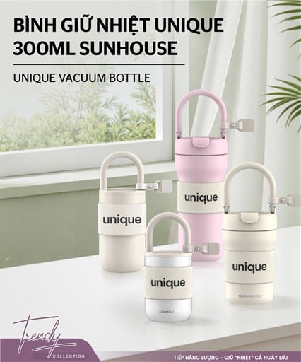 Bình giữ nhiệt unique 300ML Sunhouse KS-TU300US