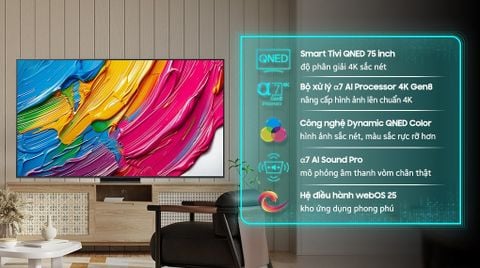 Smart TV LG 75 Inch QNED AI QNED81 4K 2025 75QNED81ASA