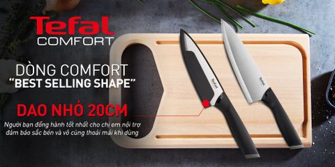 Dao làm bếp Tefal Comfort K2213204 - 20cm