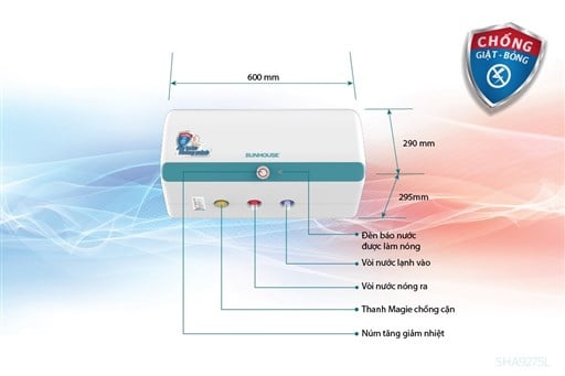 Bình nước nóng 20L Sunhouse SHA9275L – ảnh 5