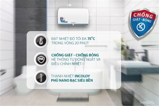Bình nước nóng 20L Sunhouse SHA9275L – ảnh 3