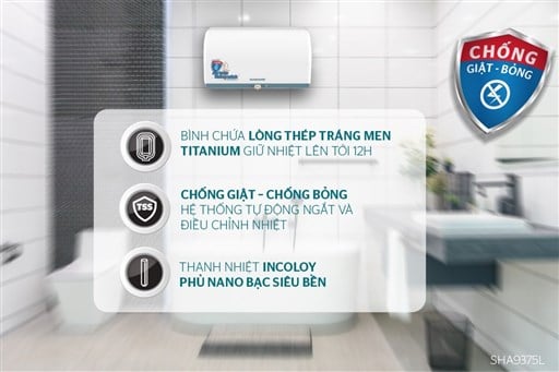 Bình nước nóng 30L Sunhouse SHA9375L – ảnh 3