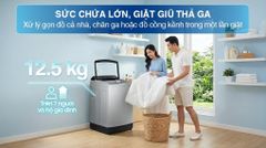 Máy giặt Samsung Ecobubble Inverter 12.5 kg WA40F12E4LSV ảnh 2