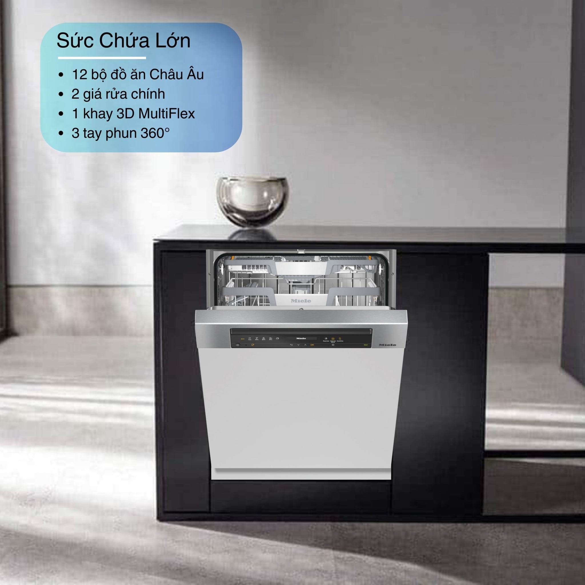 Máy Rửa Bát Miele G 7310 SCi AutoDos Bán Âm – ảnh 2