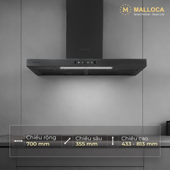 Máy hút mùi áp tường Malloca MH7035TS ảnh 3
