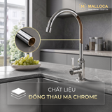  Vòi rửa chén lạnh mạ Chrome Malloca K3102CBA 