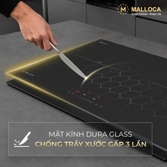 Bếp từ 2 vùng nấu 73cm (Mặt kính Malloca DuraGlass chống trầy xước) ảnh 3