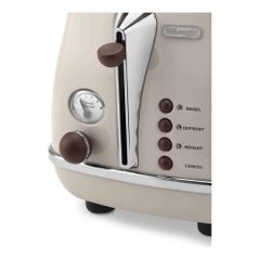 Máy Nướng Bánh Mì Delonghi Icona Vintage CTOV 2103.BG Màu Be ảnh 2