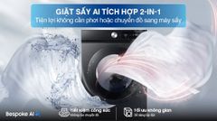 Máy giặt sấy Samsung Bespoke Inverter giặt 12 kg - sấy 7 kg WD12DB7B85GBSV ảnh 3