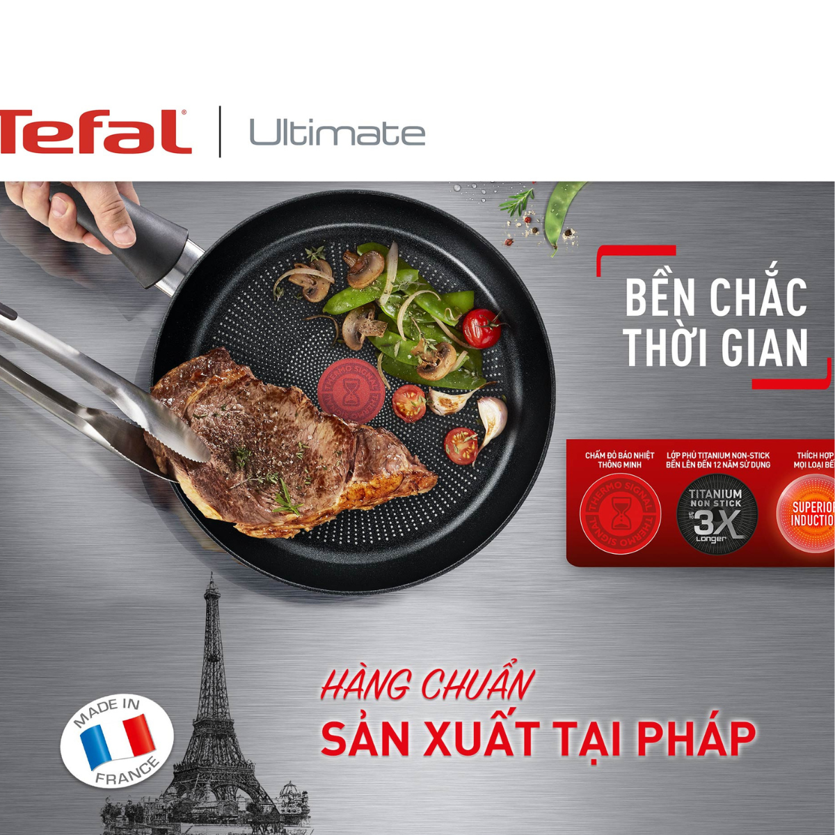 Chảo chiên Tefal Ultimate 20cm/24cm/26cm/28cm