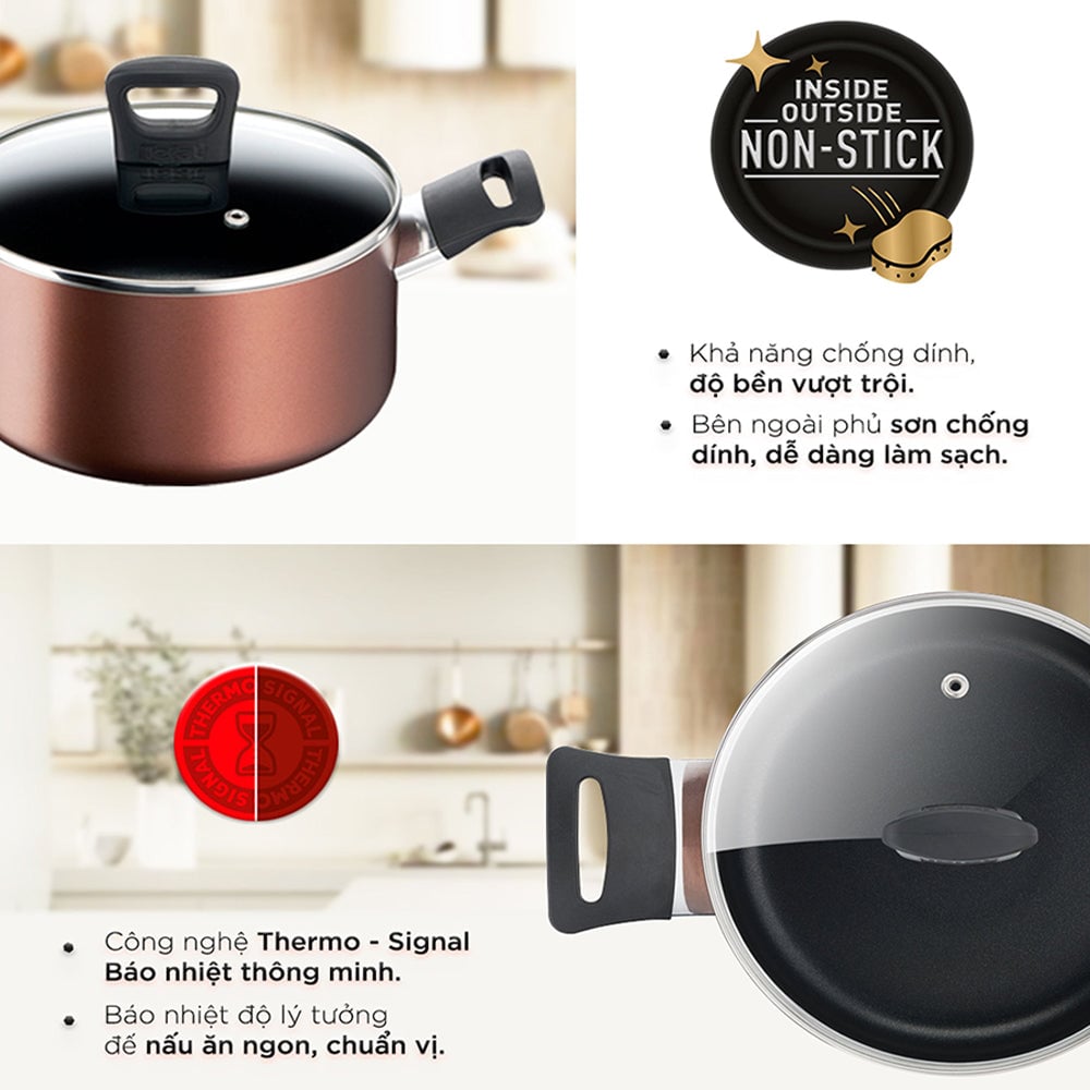 Nồi thân cao Tefal Day By Day 22cm – ảnh 2