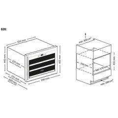 Tủ Bảo Quản Rượu Vang Âm Tủ Caso WineSafe 18 EB – 628 ảnh 7