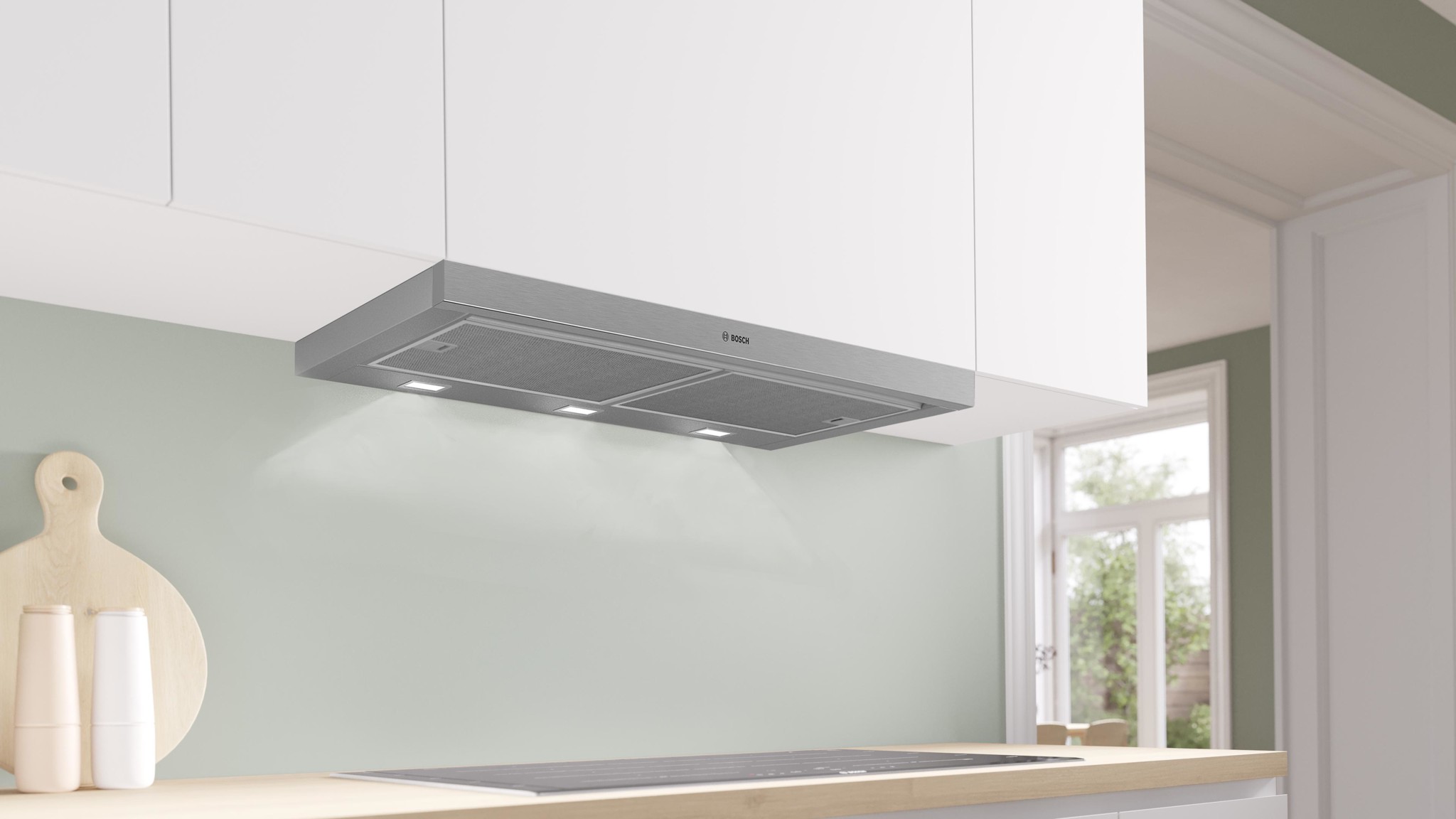 Máy hút mùi âm tủ Bosch DFS097A51B Serie 4