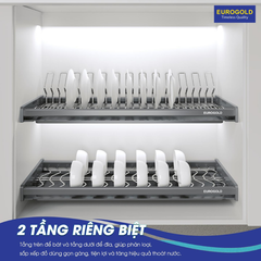 Giá bát cố định Eurogold EPV8070 - Inox SUS304, nan Oval, 70cm