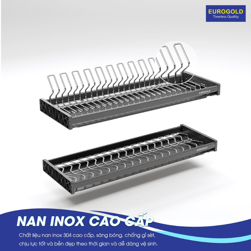 Giá bát cố định Eurogold EPV8070 - Inox SUS304, nan Oval, 70cm – ảnh 2