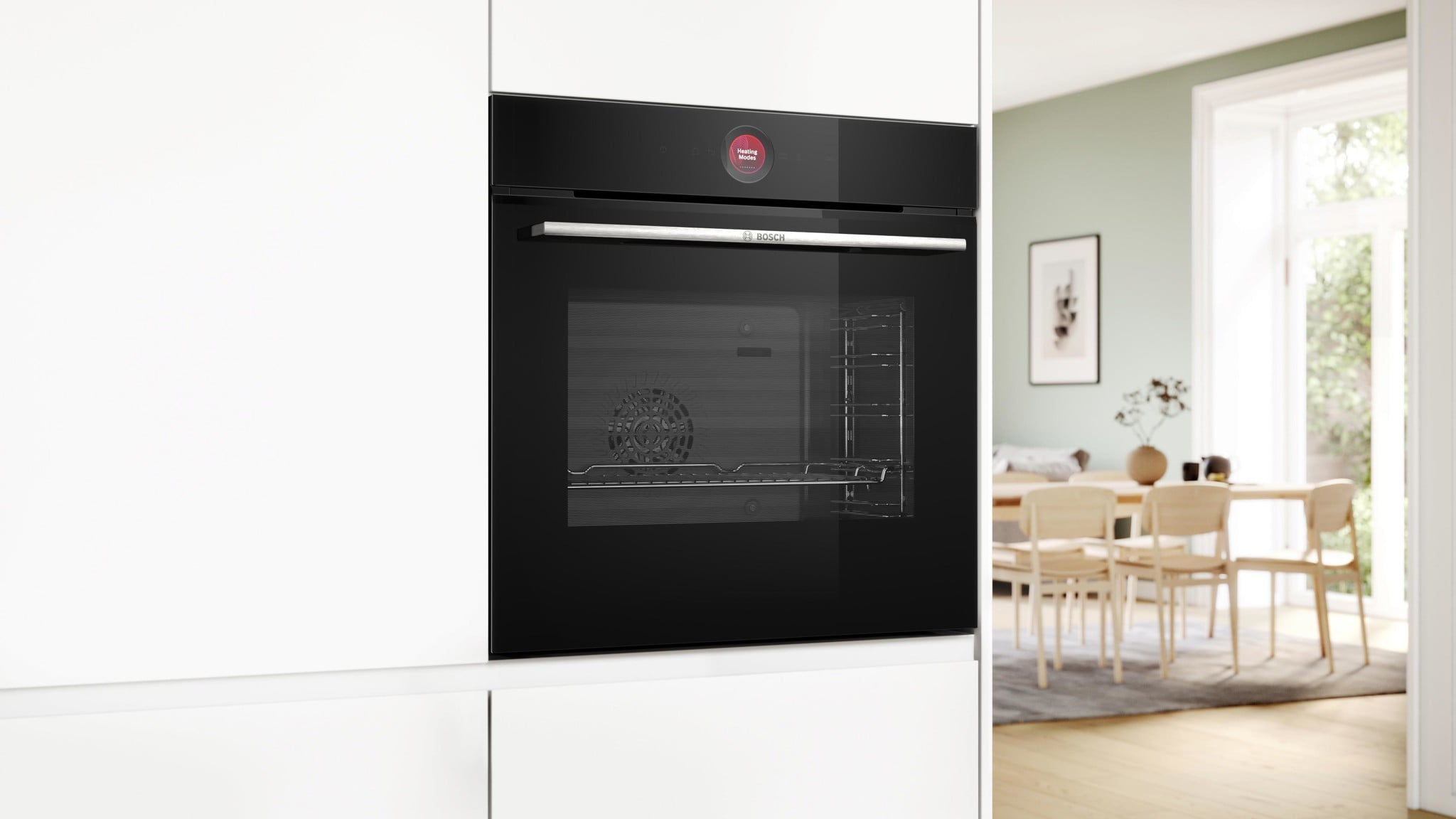 Lò nướng Bosch HBG7341B1B âm tủ Serie 8 trong không gian sống