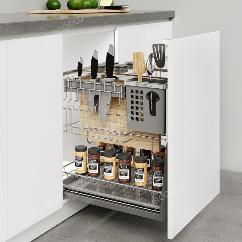 Giá dao thớt đa năng Eurogold EP20 - Inox SUS304, nan dẹt, 20cm