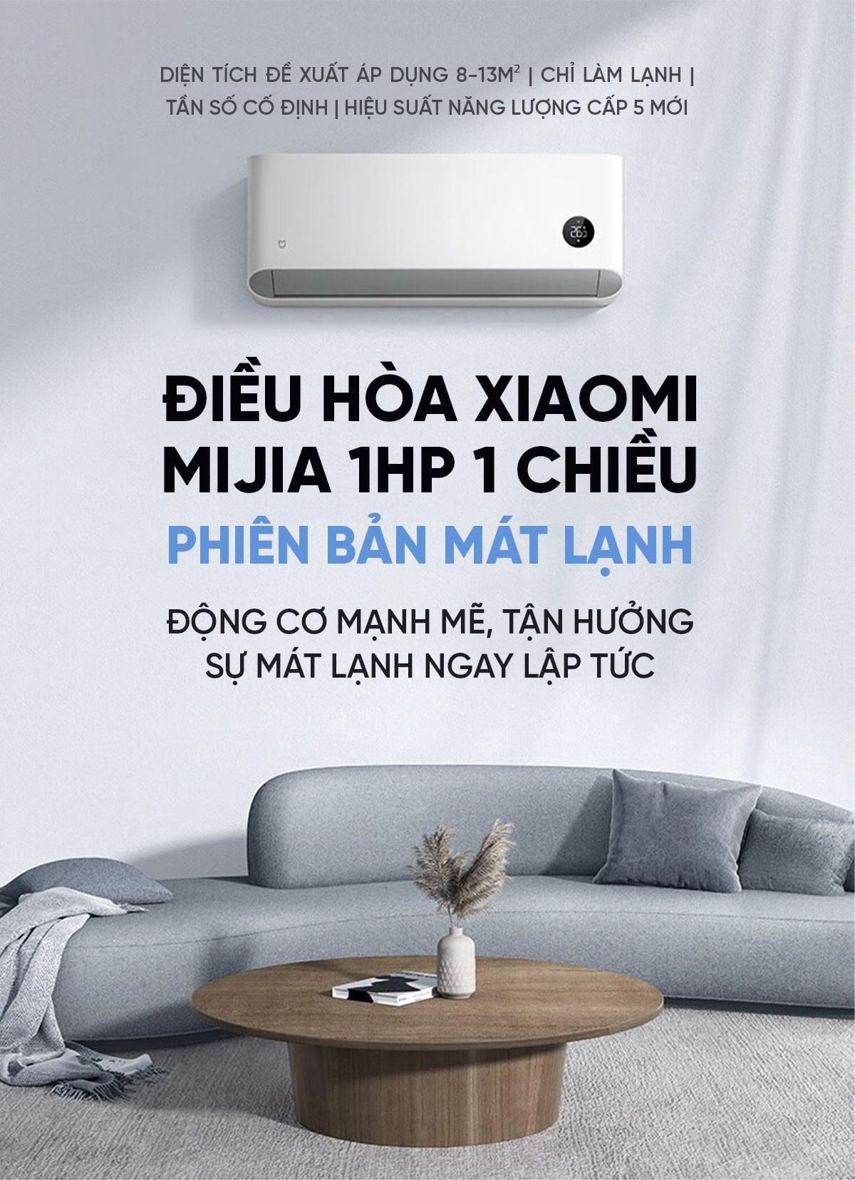 Điều hòa Xiaomi Mijia KF-26GW/C2A5 1HP 1 chiều – ảnh 2