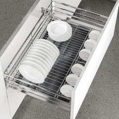 Giá xoong nồi bát đĩa Eurogold EP80 - Inox SUS304, nan dẹt, 80cm