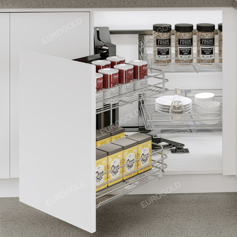 Giá góc liên hoàn Eurogold EPS101 - Inox SUS304, 90cm, trái – ảnh 2