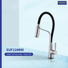Vòi rửa bát Eurogold EUF228BM - inox SUS304, inox mờ