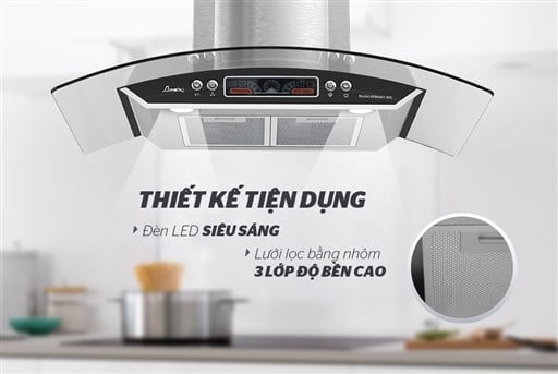 Máy hút mùi kính cong apex APB6601-90C – ảnh 3