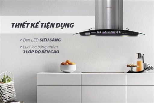 Máy hút mùi kính cong Sunhouse SHB6626 – ảnh 4