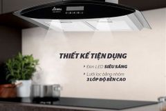 Máy hút mùi kính cong apex APB6680-70C ảnh 5